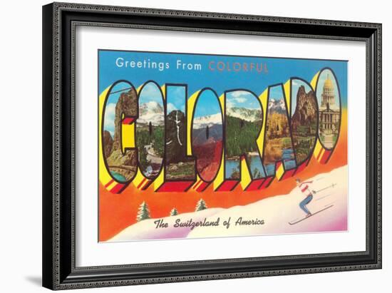 Greetings from Colorado-null-Framed Art Print