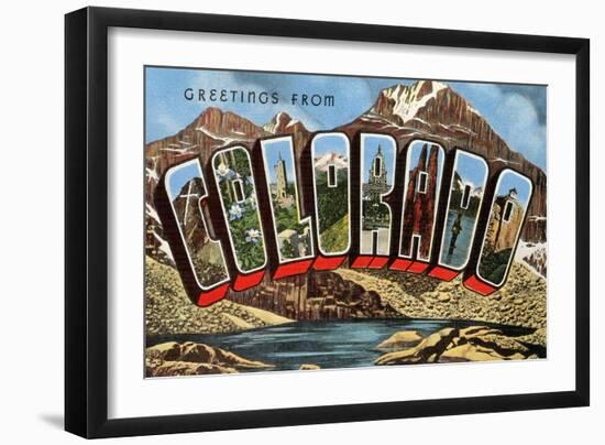 Greetings from Colorado-null-Framed Art Print