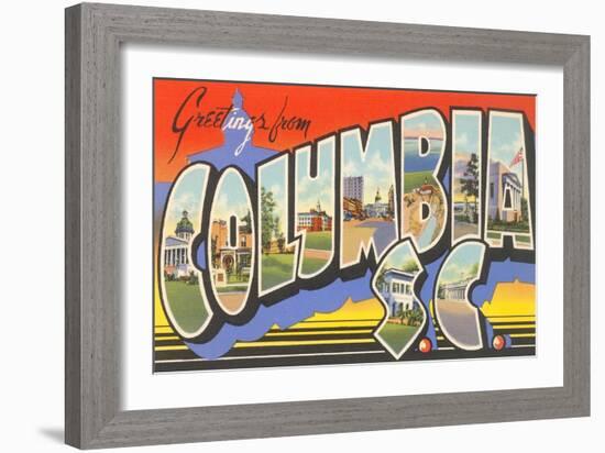 Greetings from Columbia, South Carolina-null-Framed Art Print