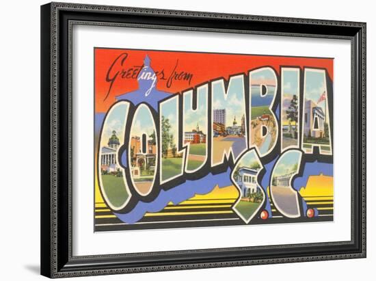 Greetings from Columbia, South Carolina-null-Framed Art Print