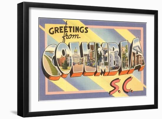 Greetings from Columbia, South Carolina-null-Framed Art Print