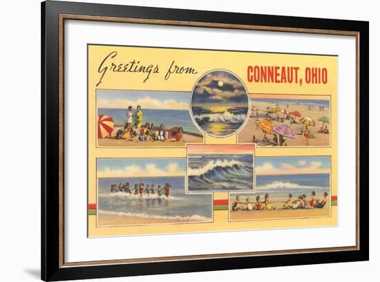 Greetings from Conneaut-null-Framed Art Print