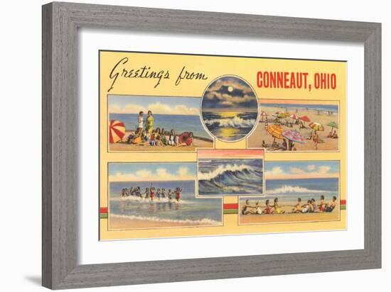 Greetings from Conneaut-null-Framed Art Print