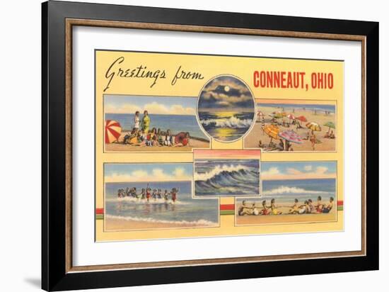 Greetings from Conneaut-null-Framed Art Print