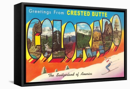 Greetings from Crested Butte, Colorado-null-Framed Stretched Canvas