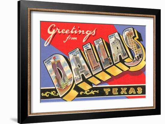 Greetings from Dallas, Texas-null-Framed Art Print