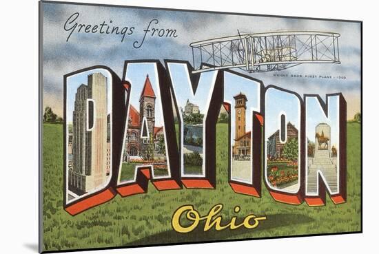 Greetings from Dayton, Ohio-null-Mounted Art Print