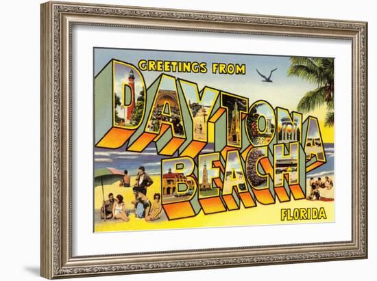 Greetings from Daytona Beach, Florida-null-Framed Art Print