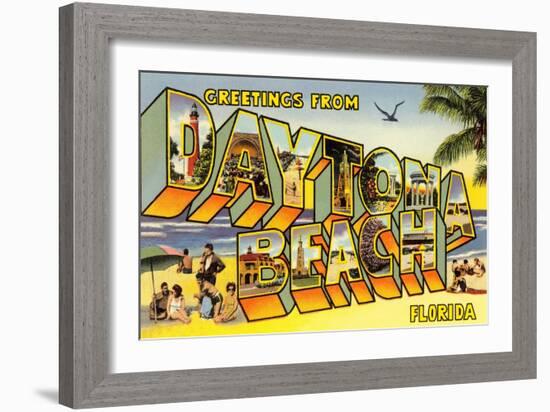 Greetings from Daytona Beach, Florida-null-Framed Art Print