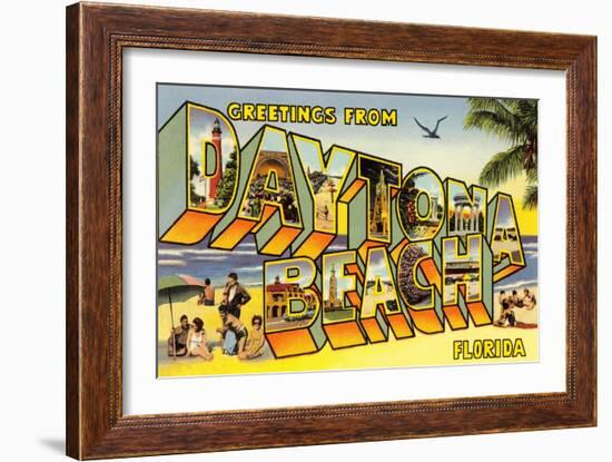 Greetings from Daytona Beach, Florida-null-Framed Art Print
