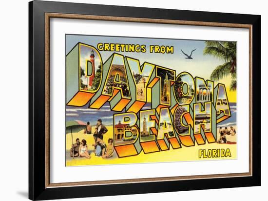 Greetings from Daytona Beach, Florida-null-Framed Art Print