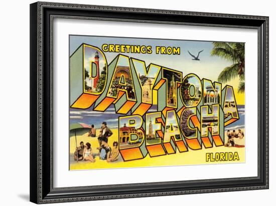 Greetings from Daytona Beach, Florida-null-Framed Art Print