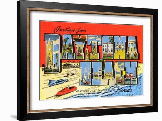 Greetings from Daytona Beach, Florida-null-Framed Art Print