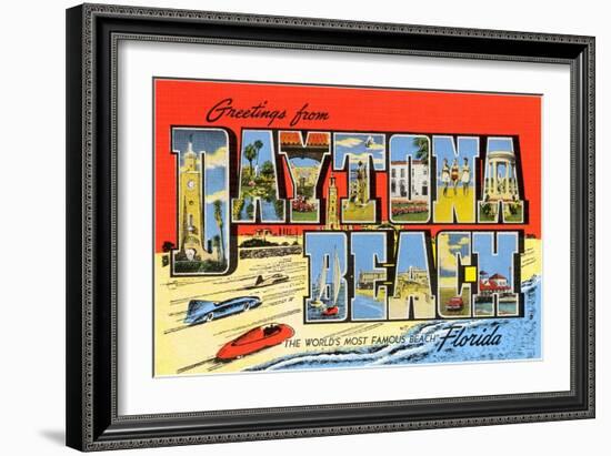 Greetings from Daytona Beach, Florida-null-Framed Art Print