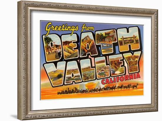 Greetings from Death Valley, California-null-Framed Art Print