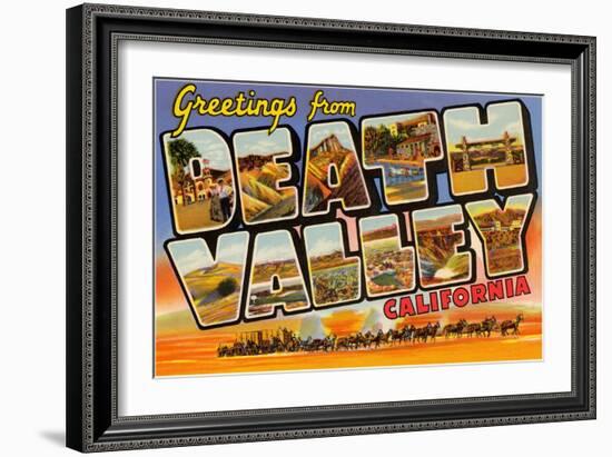 Greetings from Death Valley, California-null-Framed Art Print