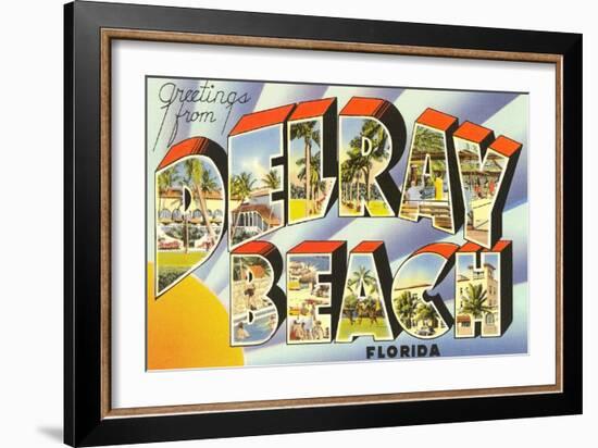 Greetings from Delray Beach, Florida-null-Framed Art Print