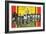 Greetings from Des Moines, Iowa-null-Framed Giclee Print