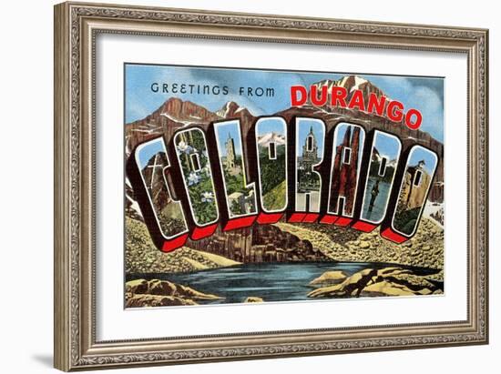 Greetings from Durango-null-Framed Art Print