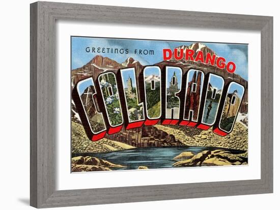 Greetings from Durango-null-Framed Art Print