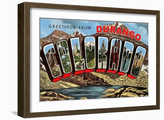 Greetings from Durango-null-Framed Art Print