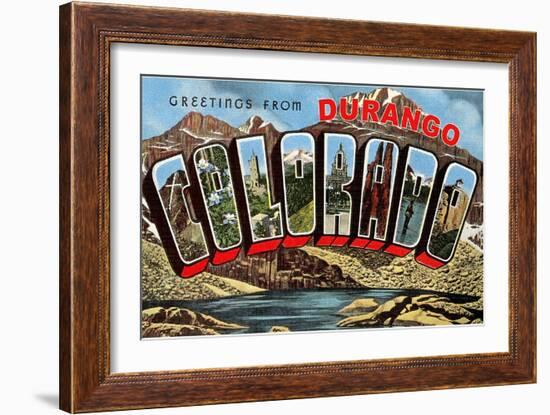 Greetings from Durango-null-Framed Art Print