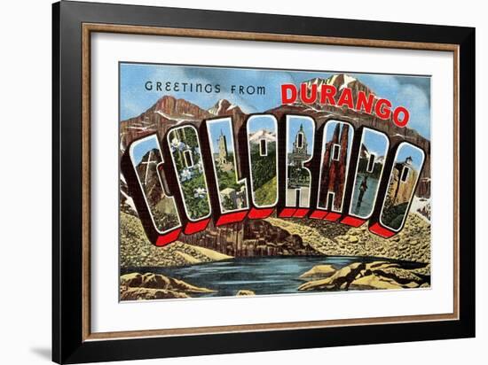 Greetings from Durango-null-Framed Art Print