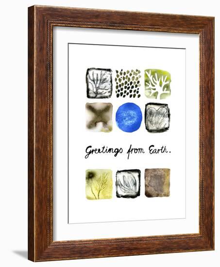 Greetings from Earth-null-Framed Giclee Print