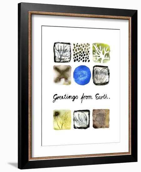 Greetings from Earth-null-Framed Giclee Print