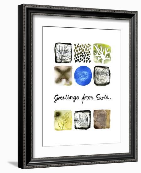 Greetings from Earth-null-Framed Giclee Print