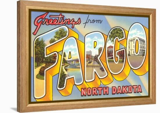 Greetings from Fargo, North Dakota-null-Framed Stretched Canvas