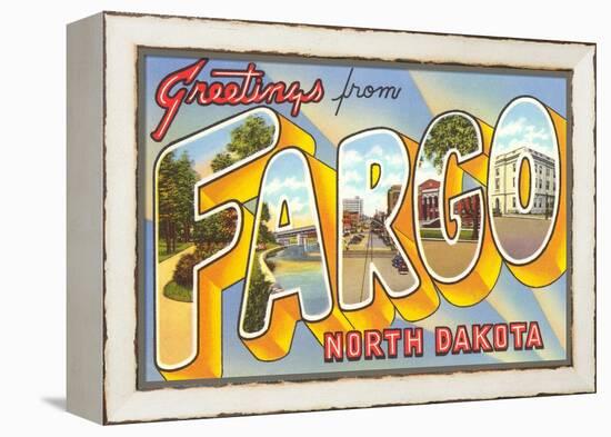 Greetings from Fargo, North Dakota-null-Framed Stretched Canvas