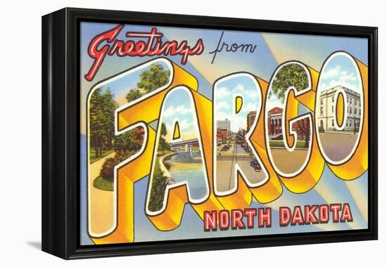 Greetings from Fargo, North Dakota-null-Framed Stretched Canvas