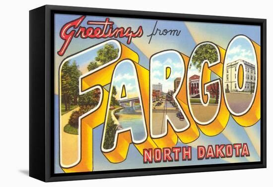 Greetings from Fargo, North Dakota-null-Framed Stretched Canvas