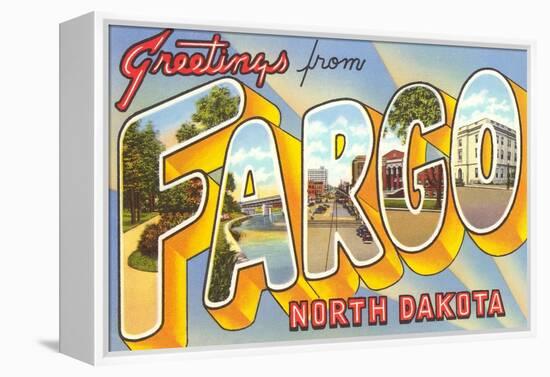 Greetings from Fargo, North Dakota-null-Framed Stretched Canvas