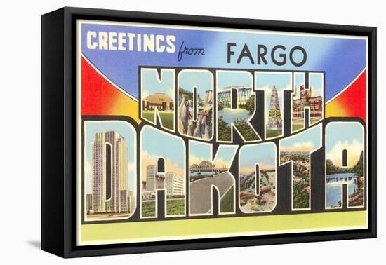 Greetings from Fargo, North Dakota-null-Framed Stretched Canvas