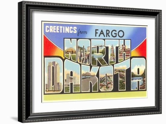 Greetings from Fargo, North Dakota-null-Framed Art Print