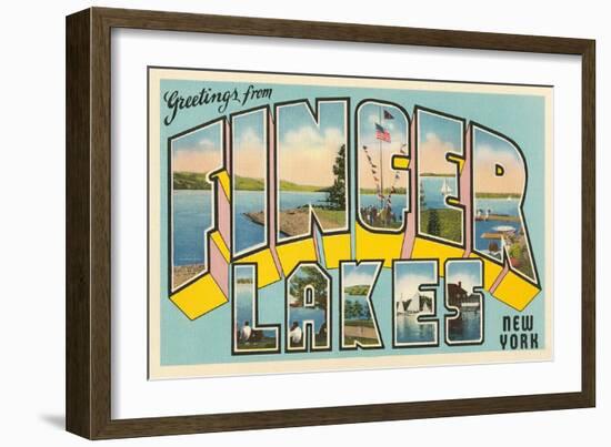 Greetings from Finger Lakes, New York-null-Framed Art Print