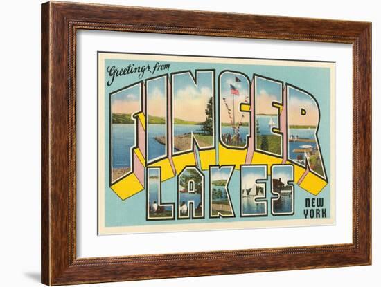 Greetings from Finger Lakes, New York-null-Framed Art Print