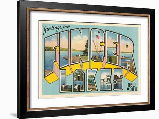 Greetings from Finger Lakes, New York-null-Framed Art Print