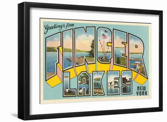 Greetings from Finger Lakes, New York-null-Framed Art Print