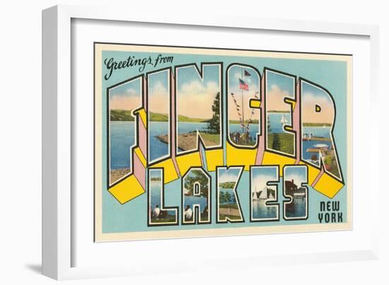 Greetings from Finger Lakes, New York-null-Framed Art Print