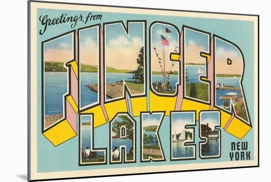 Greetings from Finger Lakes, New York-null-Mounted Art Print