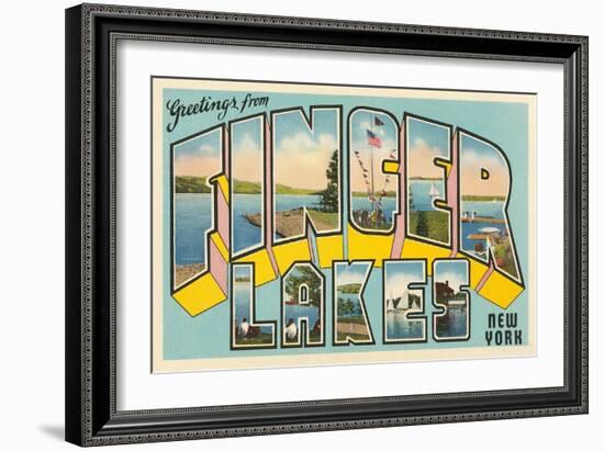 Greetings from Finger Lakes, New York-null-Framed Art Print