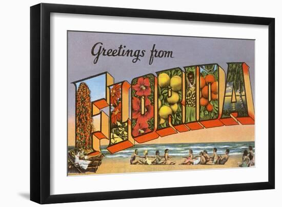 Greetings from Florida-null-Framed Art Print