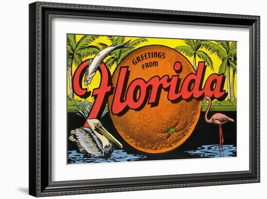 Greetings from Florida-null-Framed Art Print