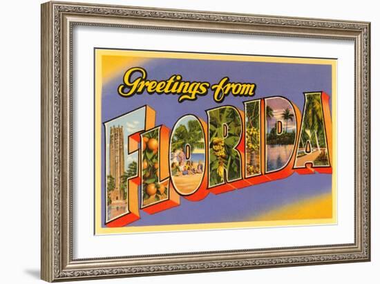 Greetings from Florida-null-Framed Art Print