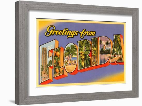 Greetings from Florida-null-Framed Art Print
