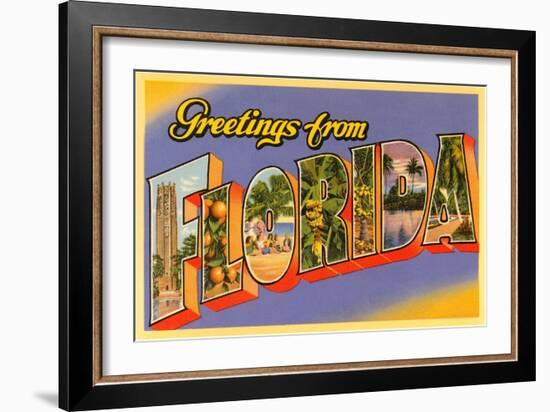 Greetings from Florida-null-Framed Art Print