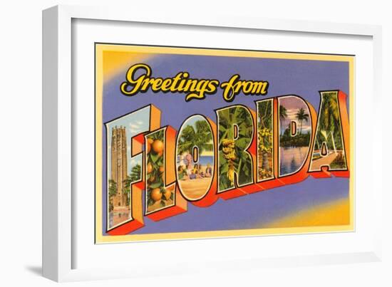 Greetings from Florida-null-Framed Art Print